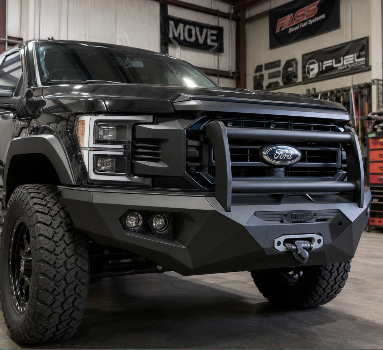 Custom fabricated truck bumper by Visionary Welding Innovations